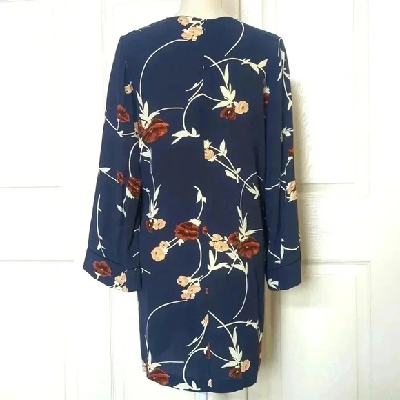 Ganni Dalton Crepe Shift Dress in Total Eclipse - Picture 5 of 5